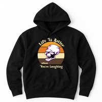 Life Is Better When Your Laughing Retro Skull Hoodie