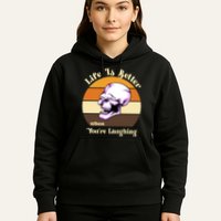 Life Is Better When Your Laughing Retro Skull Hoodie