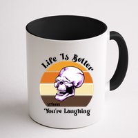 Life Is Better When Your Laughing Retro Skull Mug