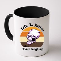 Life Is Better When Your Laughing Retro Skull Mug