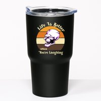 Life Is Better When Your Laughing Retro Skull Tumbler