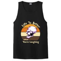 Life Is Better When Your Laughing Retro Skull PosiCharge Competitor Tank
