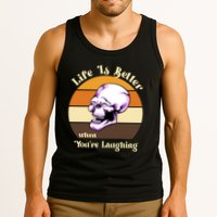 Life Is Better When Your Laughing Retro Skull Tank Top