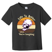 Life Is Better When Your Laughing Retro Skull Toddler T-Shirt