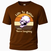 Life Is Better When Your Laughing Retro Skull Performance Shirt