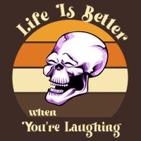 Life Is Better When Your Laughing Retro Skull Knit Cap Winter Beanie