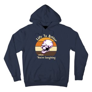 Life Is Better When Your Laughing Retro Skull Hoodie