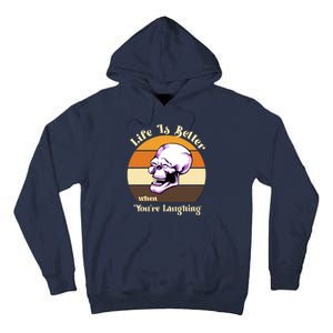 Life Is Better When Your Laughing Retro Skull Tall Hoodie