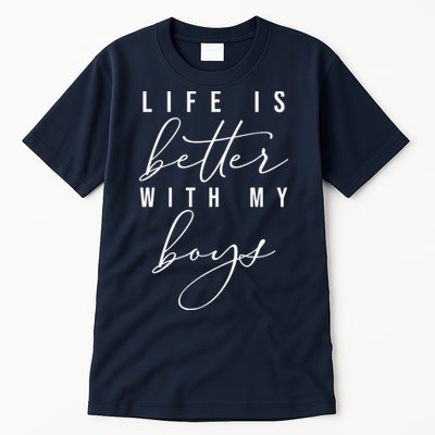 Life Is Better Cute Boy Parent Gift Tall T-Shirt