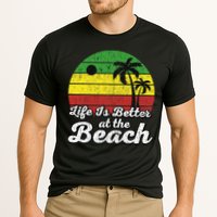 Life Is Better At The Beach Vintage Palm Tree Beach Vacation Performance Shirt