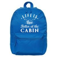 Life Is Better At The Cabin Gift 16 in Basic Backpack