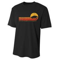 Life Is Better With A Honey Badger Funny Honey Badger Retro Performance Sprint T-Shirt