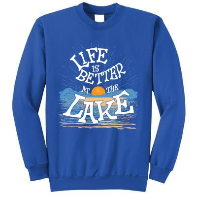 Life Is Better At The Lake House Summer Tops Decor Gift Sweatshirt