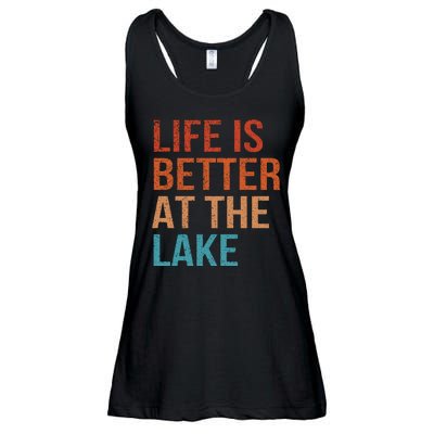 Life Is Better At Lake Lanier Fishing Boating Gift Ladies Essential Flowy Tank