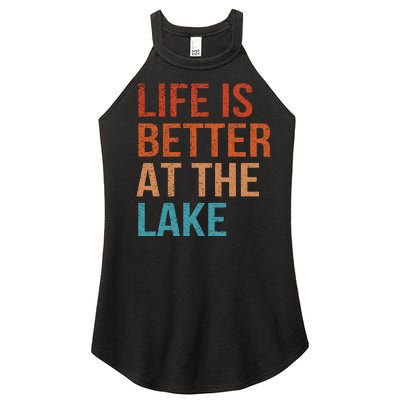 Life Is Better At Lake Lanier Fishing Boating Gift Women’s Perfect Tri Rocker Tank