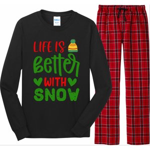 Life Is Better With Snow Gift Long Sleeve Pajama Set