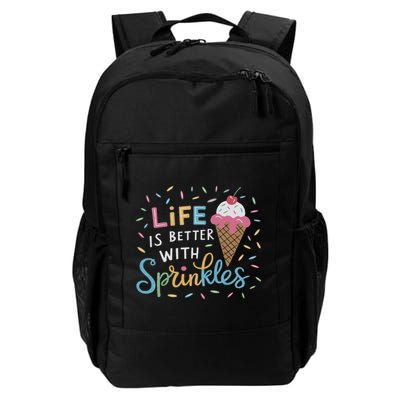 Life Is Better With Sprinkles Ice Cream Sweet Treats Backpack