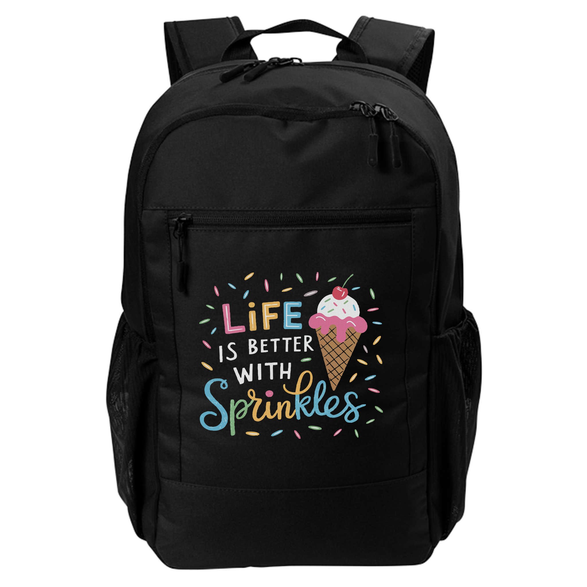 Life Is Better With Sprinkles Ice Cream Sweet Treats Backpack