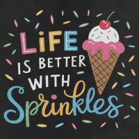 Life Is Better With Sprinkles Ice Cream Sweet Treats 25L Jumbo Tote