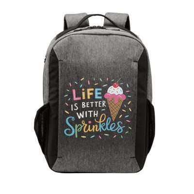Life Is Better With Sprinkles Ice Cream Sweet Treats Vector Backpack