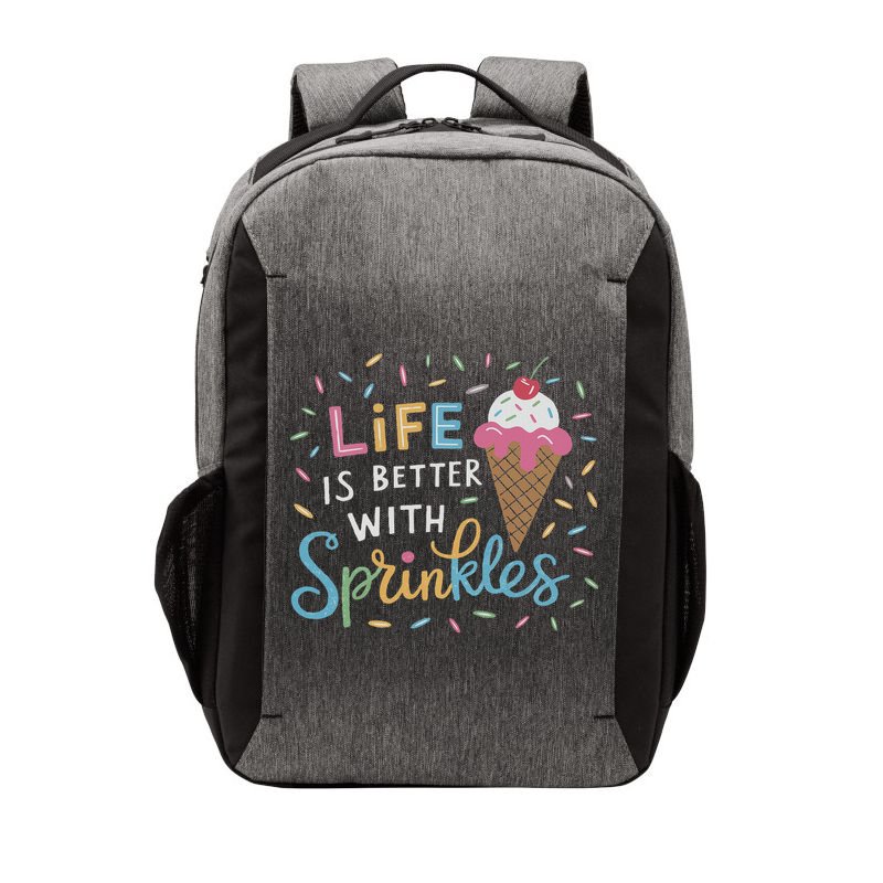 Life Is Better With Sprinkles Ice Cream Sweet Treats Vector Backpack