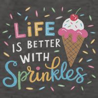 Life Is Better With Sprinkles Ice Cream Sweet Treats Vector Backpack