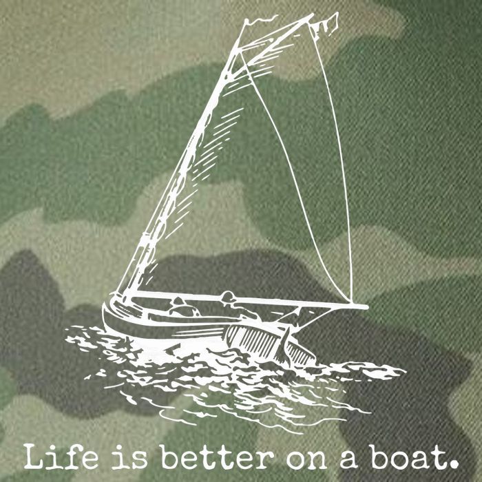 Life Is Better On A Boat Sailboat Sketch Cool Sailing Gifts Legacy Tie Dye Trucker Hat