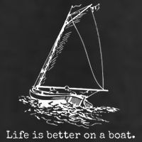 Life Is Better On A Boat Sailboat Sketch Cool Sailing Gifts Tumbler