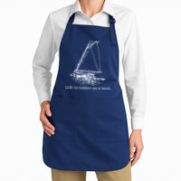 Life Is Better On A Boat Sailboat Sketch Cool Sailing Gifts Apron