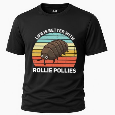 Life Is Better With Rollie Pollies Funny Entomologist Cooling Performance Crew T-Shirt