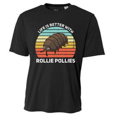 Life Is Better With Rollie Pollies Funny Entomologist Cooling Performance Crew T-Shirt