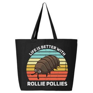 Life Is Better With Rollie Pollies Funny Entomologist 25L Jumbo Tote