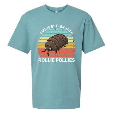 Life Is Better With Rollie Pollies Funny Entomologist Sueded Cloud Jersey T-Shirt