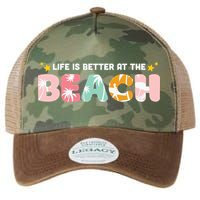 Life Is Better At The Beach Summer Tropical Legacy Tie Dye Trucker Hat