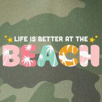 Life Is Better At The Beach Summer Tropical Legacy Tie Dye Trucker Hat