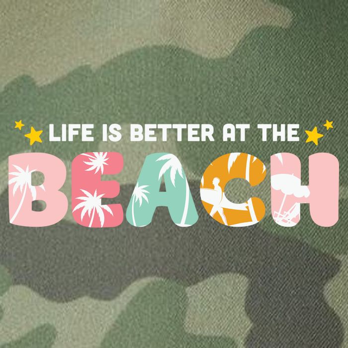 Life Is Better At The Beach Summer Tropical Legacy Tie Dye Trucker Hat