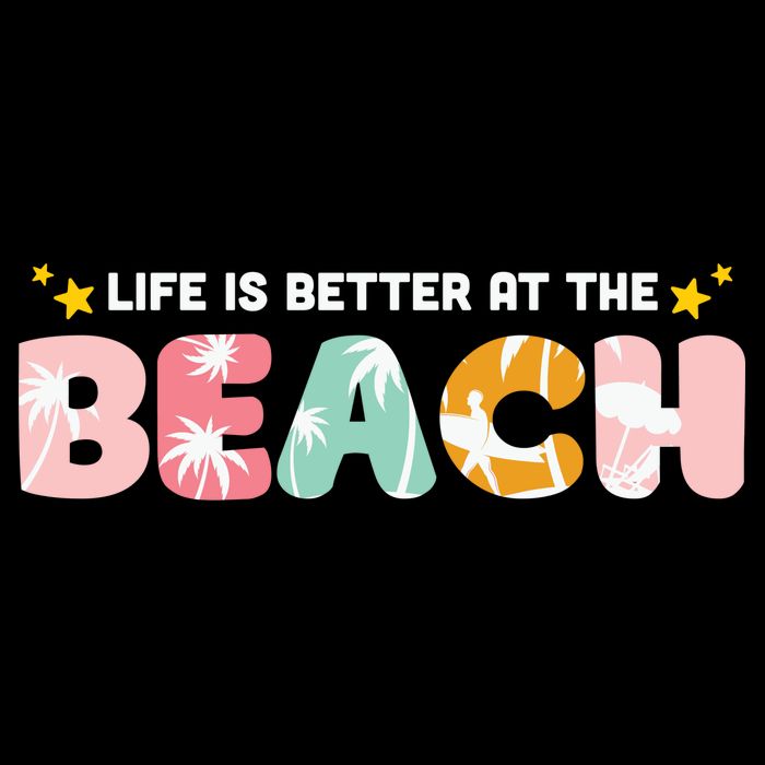 Life Is Better At The Beach Summer Tropical Wool Snapback Cap