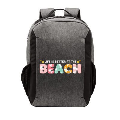 Life Is Better At The Beach Summer Tropical Vector Backpack