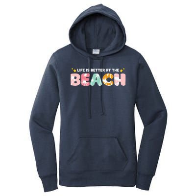 Life Is Better At The Beach Summer Tropical Women's Pullover Hoodie