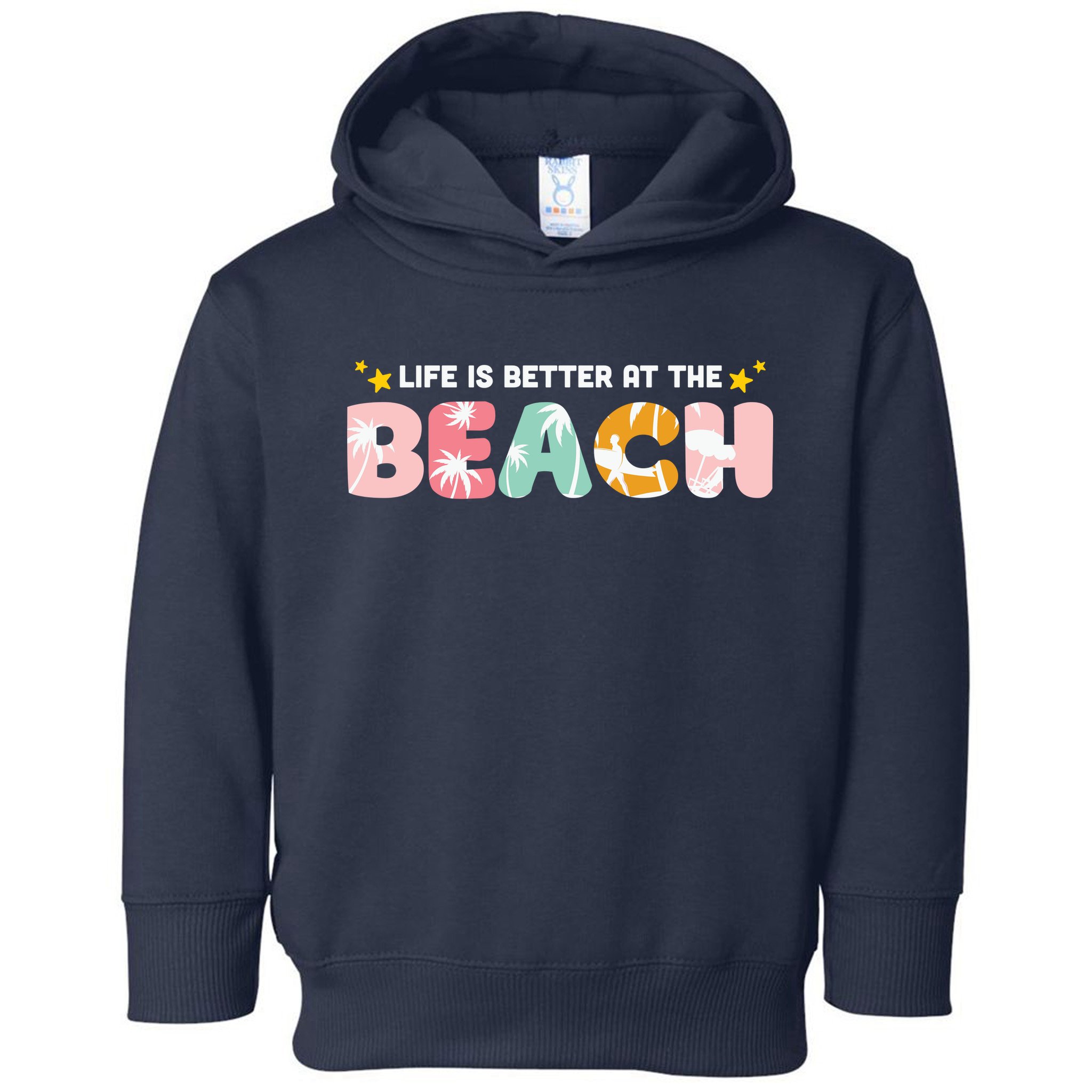 Life Is Better At The Beach Summer Tropical Toddler Hoodie