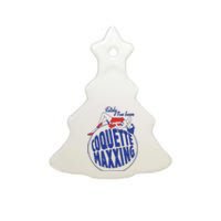 Lately I’Ve Been Coquette Maxxing Ceramic Tree Ornament