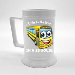 Life Is Better In A Skoolie Funny Skoolie Beer Stein