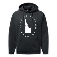 Life is Better in Idaho Performance Fleece Hoodie