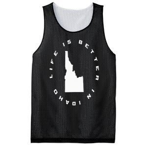 Life is Better in Idaho Mesh Reversible Basketball Jersey Tank