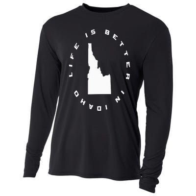 Life is Better in Idaho Cooling Performance Long Sleeve Crew