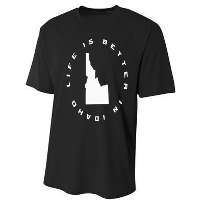 Life is Better in Idaho Performance Sprint T-Shirt