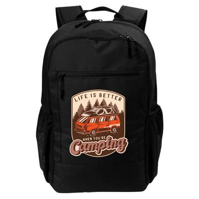 Life Is Better When You're Camping Vintage Backpack