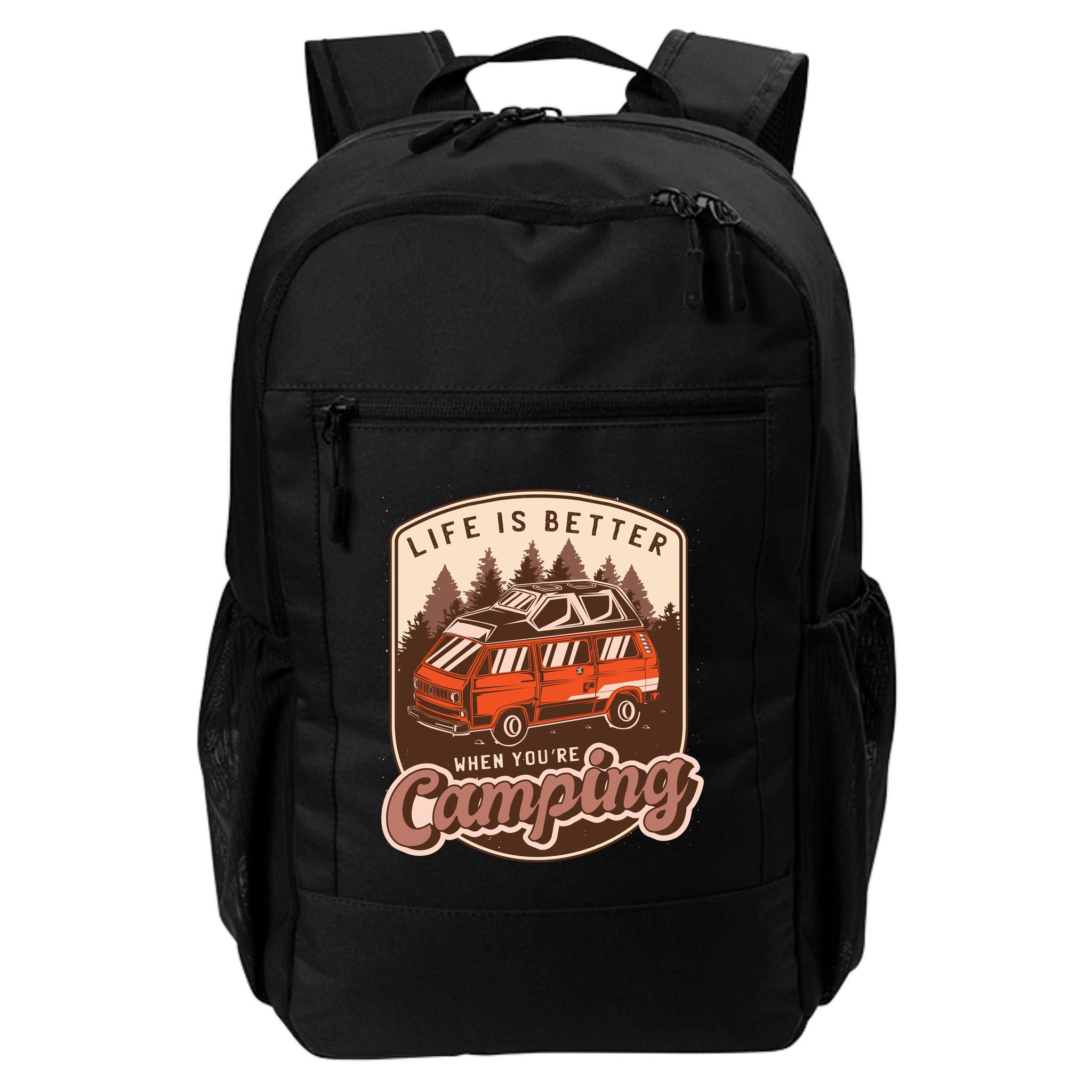 Life Is Better When You're Camping Vintage Backpack