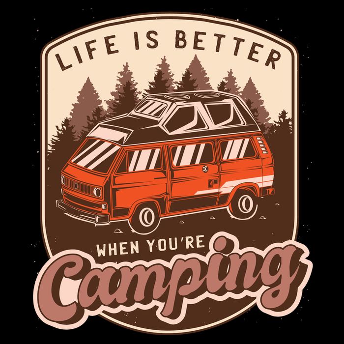 Life Is Better When You're Camping Vintage Bucket Hat