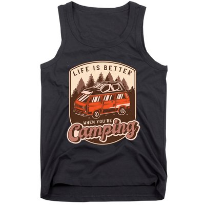 Life Is Better When You're Camping Vintage Tank Top